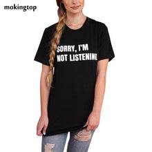 mokingtop Tshirt Women Short Sleeve Casual Printed Letter Women Summer Daily Tee Tops Roupa Feminina#121