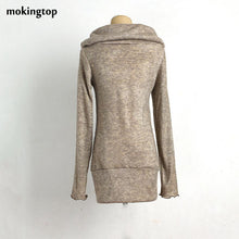 mokingtop Winter Women Shirt Loose Warm Heap Neck Solid Shirt Slim Casual Women Clothes Poleras Mujer#B12