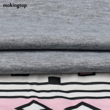 mokingtop Women Tshirt Printed Patchwork Loose Autumn Shirt Women Long Sleeve Casual Blousa Poleras Mujer#A11