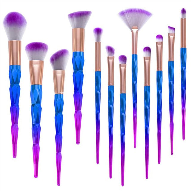 natural color 12Pcs Pro Makeup Cosmetic Brushes Set Powder Foundation Eyeshadow Lip Brush makeup brush kit Anne