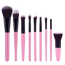 wool fiber + aluminum + wooden handle 9Pcs Cosmetic Brush Makeup Brush Sets Kits Tools Anne