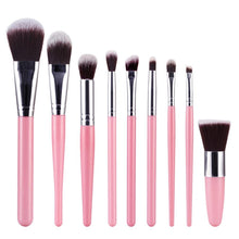 wool fiber + aluminum + wooden handle 9Pcs Cosmetic Brush Makeup Brush Sets Kits Tools Anne