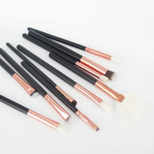 wool fiber + aluminum + wooden handle Material 10Pcs Cosmetic Brush Makeup Brush Sets Kits Tools set de brochas de maquillaje