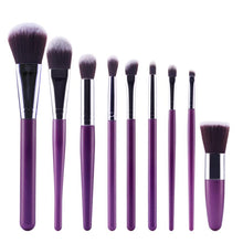 wool fiber + aluminum + wooden handle Material 9Pcs Cosmetic Brush Makeup Brush Sets Kits Tools set de 9 brochas Anne